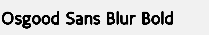 Osgood Sans Blur Bold